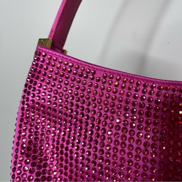 Magda Butrym Medium Vesna Pink Crystals Hobo Bag $3265 - Picture 12 of 15